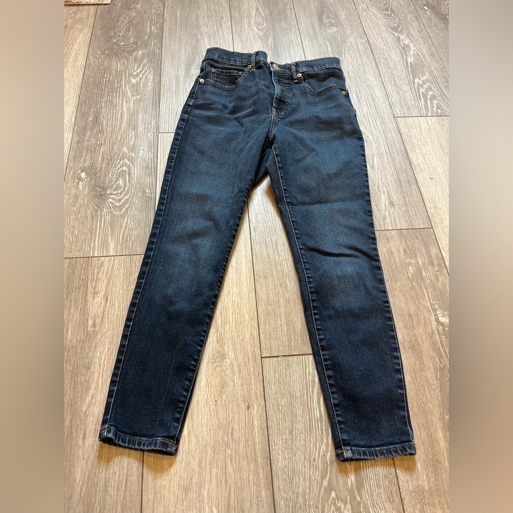 EVERLANE The High-rise Skinny Jean Ankle Size 27 Dark Wash